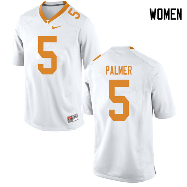 Women #5 Josh Palmer Tennessee Volunteers College Football Jerseys Sale-White - Click Image to Close